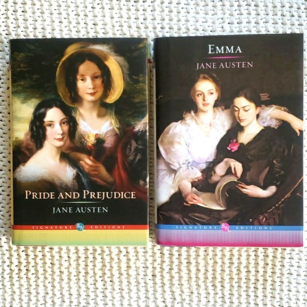 Jane Austen's Emma and Pride & Prejudice Hardcover Books